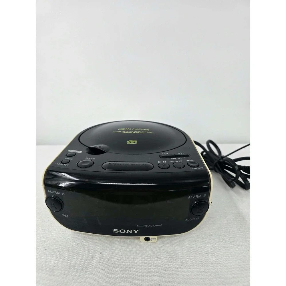 Sony Dream Machine ICF-CD815 CD AM FM Dual Alarm Clock Radio  Y2K